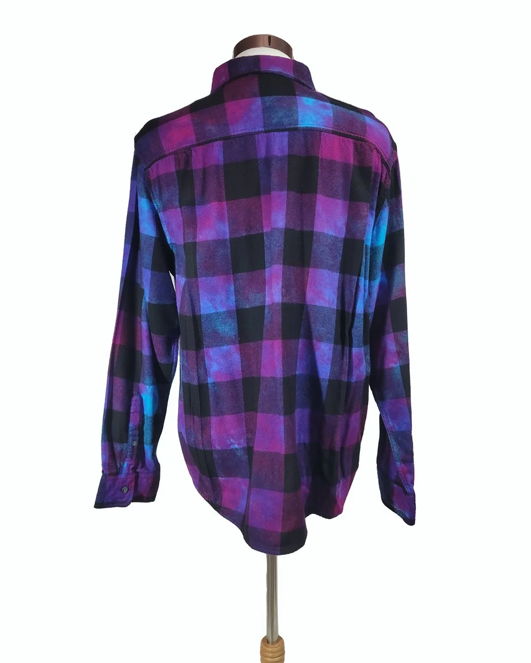 Adult X-large Tie Dyed Flannel Shirt — Fun Endeavors Tie Dye Lab